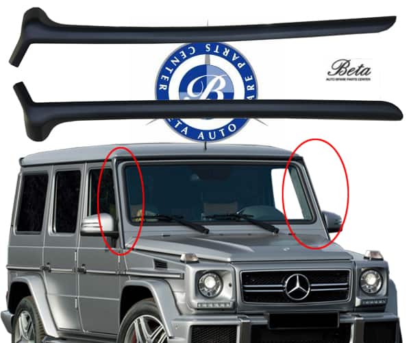 Door Pillars Set Matt Black color for Mercedes G-Class W463 1992-2017 models, Part Number 4636980130 / 4636980230 Door Pillars Set Matt Black color for Mercedes G-Class W463 1992-2017 models, Part Number 4636980130 / 4636980230